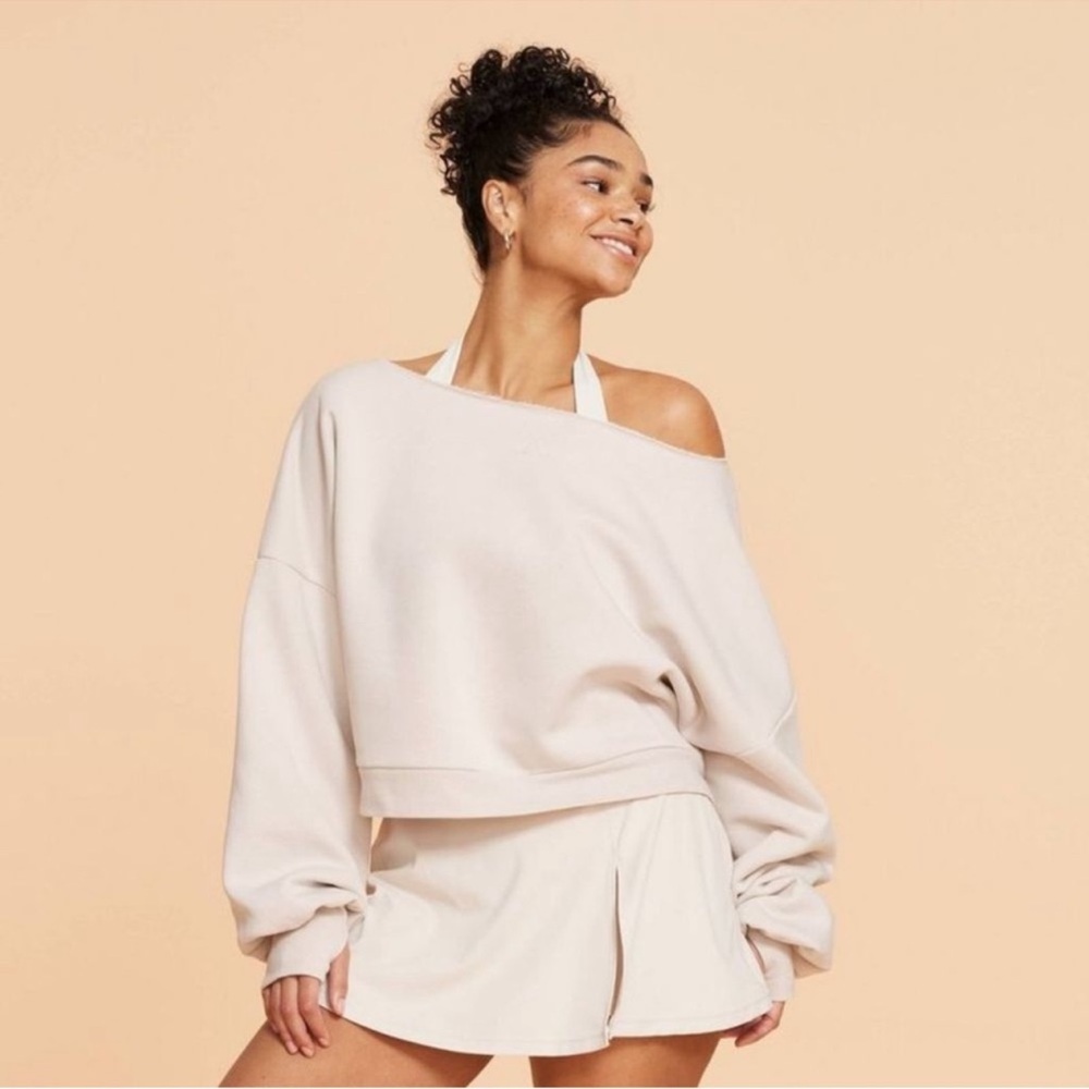 Blogilates Women's Cream Sweater